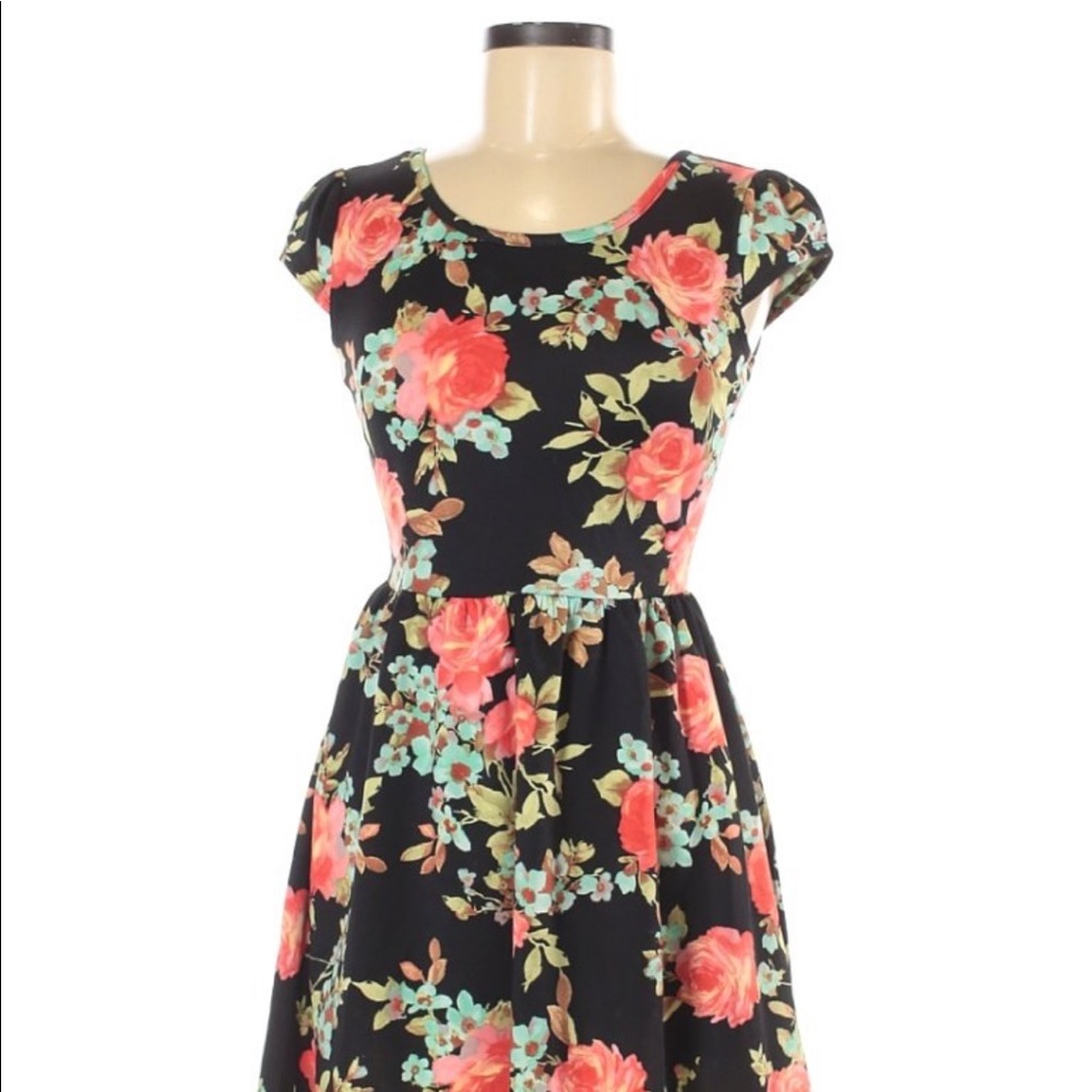 Black Floral Dress